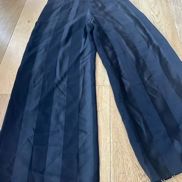 Esteban Cortazar Paris Wide-Leg Stripe Panel Pants – Size 38 (US 6) – EUC - Picture 7 of 11